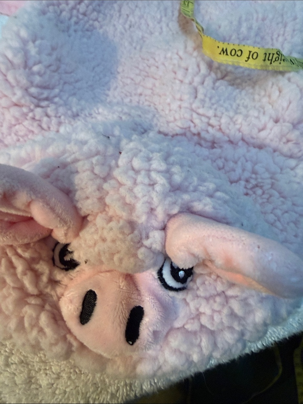 Dog Coat/costume Plush Pink Pig Hooded